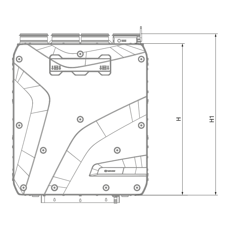 Blauberg Reneo S 350-E R S21 - Dimensions