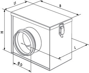 Blauberg KFBK 200 - Dimensions