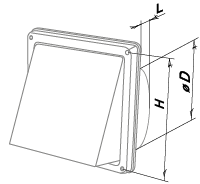 Blauberg Decor S 137x137/102HK - Dimensions