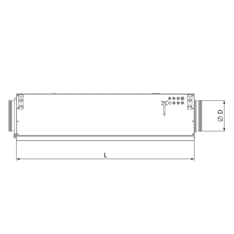 Blauberg KOMFORT Roto EC DE 351-E R S21 - Dimensions