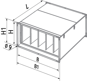 Blauberg KFBT 50x25 G4 - Dimensions