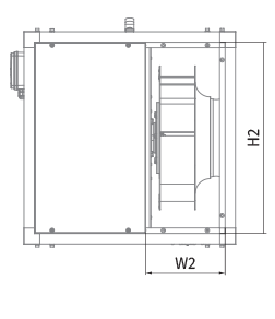 Blauberg Iso-VK 315 2E (230/60) - Dimensions