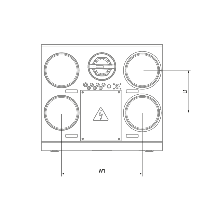 Blauberg KOMFORT Roto EC SE 401-E L S21 - Dimensions