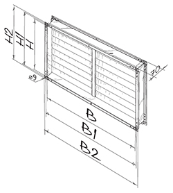 Blauberg VG 90x50 - Dimensions