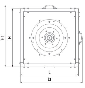 Blauberg Iso-VK 315 2E (230/60) - Dimensions