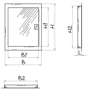 Blauberg RTMG 100x100 - Dimensions