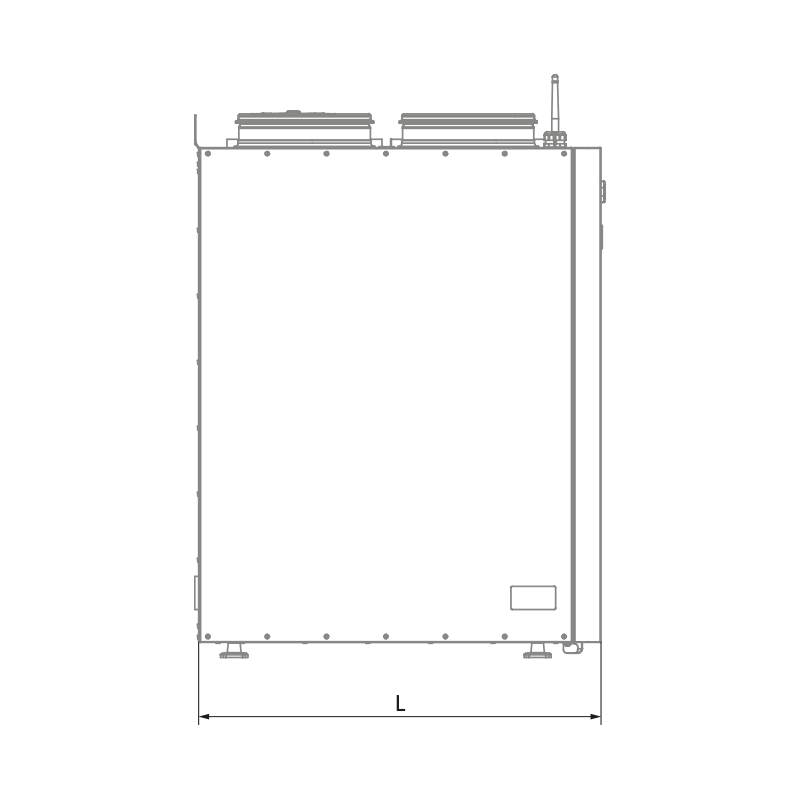 Blauberg KOMFORT Roto EC SE 601-E L S21 - Dimensions