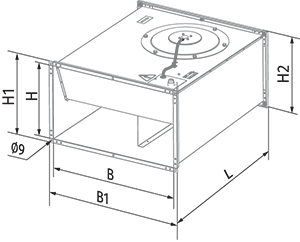 Blauberg Box 60x30 4D - Dimensions