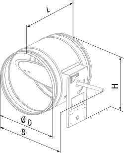 Blauberg VKA 125 - Dimensions