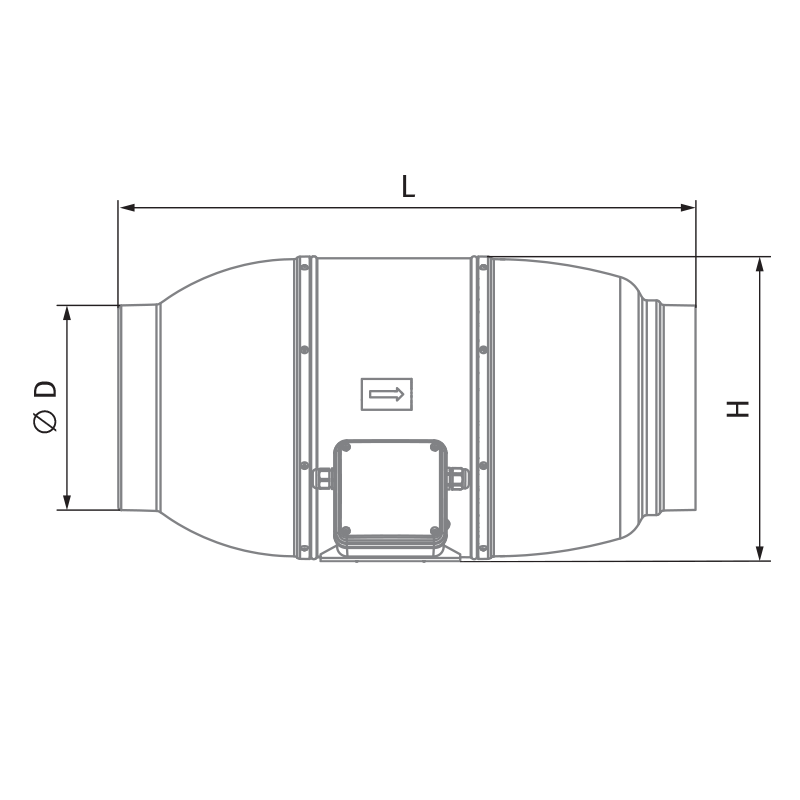 Blauberg Iso-Mix EC 315 - Dimensions