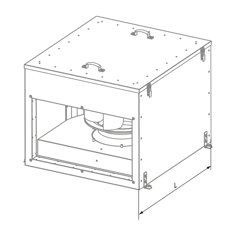 Blauberg Box-I EC 80x50-3  - Dimensions