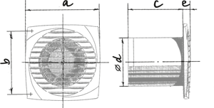 Blauberg Line 150 ST - Dimensions