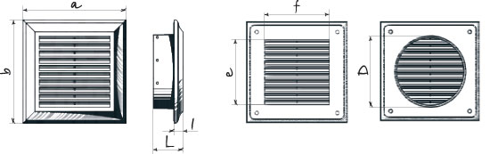 Blauberg Decor 140x140Rs - Dimensions