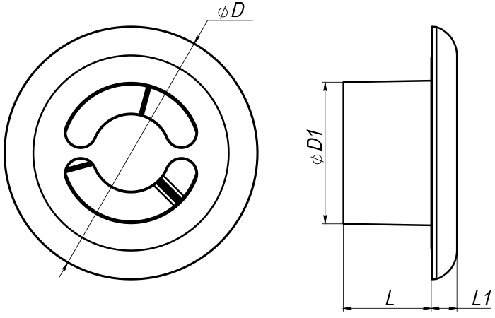 Blauberg DPP3 100 - Dimensions