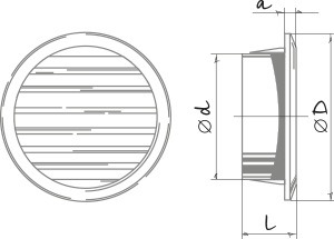 Blauberg Decor 60/47s-4 - Dimensions
