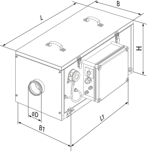 Blauberg BLAUBOX E 800-5.1 Pro - Dimensions