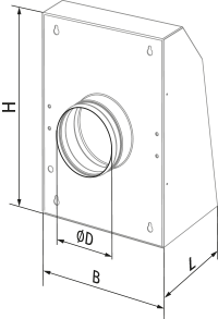 Blauberg Extero EC 160 - Dimensions