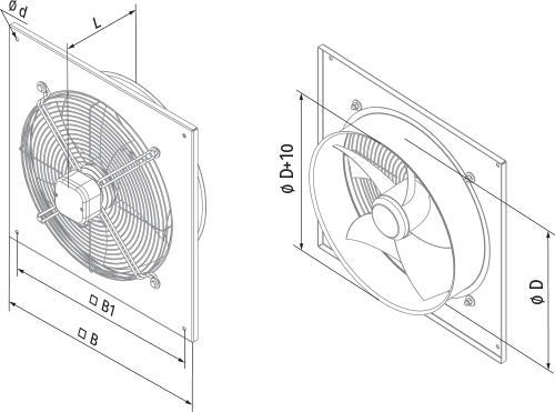 Blauberg Axis-Q 200 2E - Dimensions