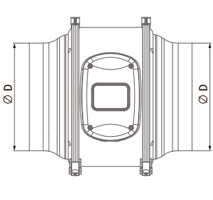 Blauberg Primo 250 - Dimensions