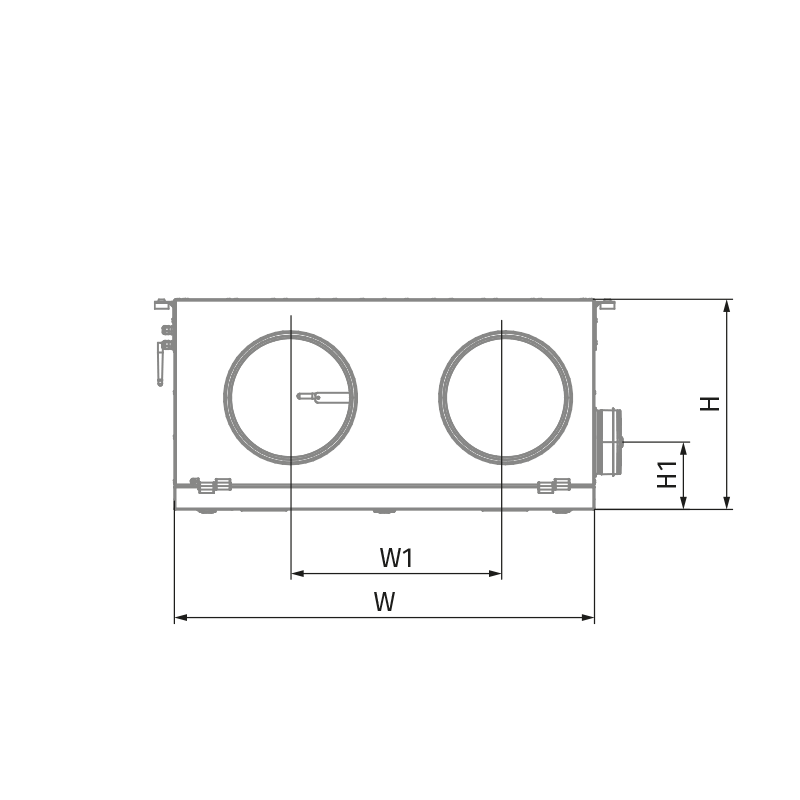 Blauberg KOMFORT Roto EC DE 651-E L S21 - Dimensions