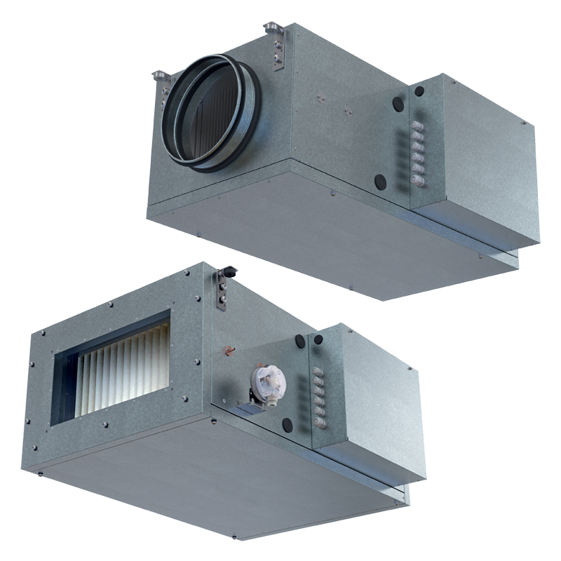 Series Blauberg Blaubox EC MW - Units with water heaters - Supply ventilation units