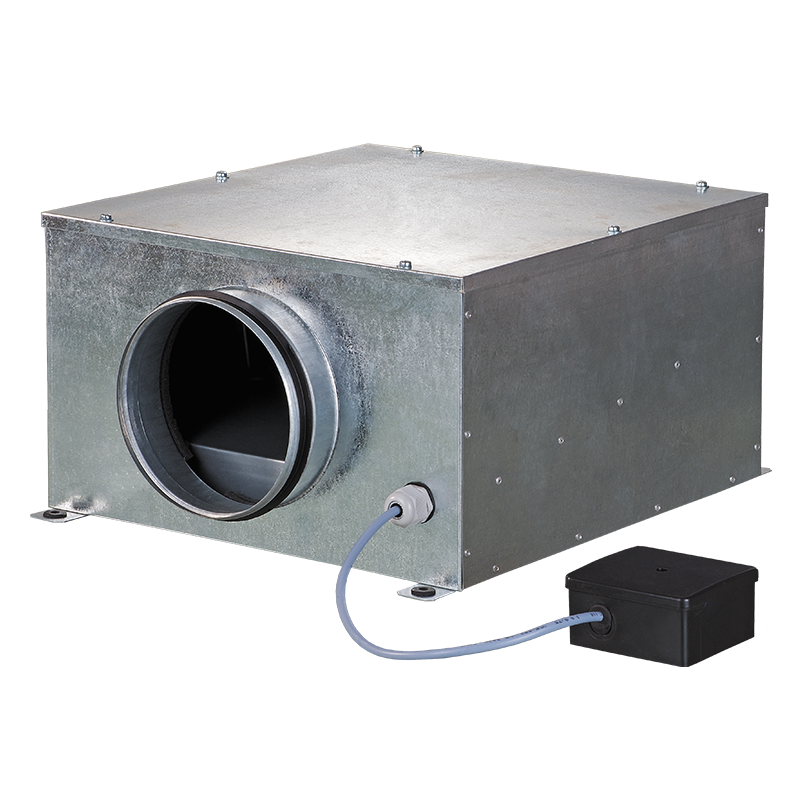 Blauberg Iso-B 100 - Centrifugal inline fans with backward curved blades in sound-insulated casings