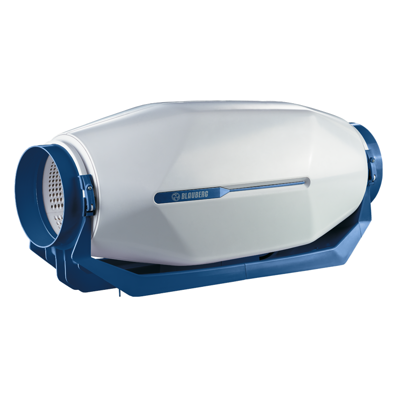 Blauberg inWave EC 100/125 - Mixed-flow inline fans in sound-insulated casings with EC-motors