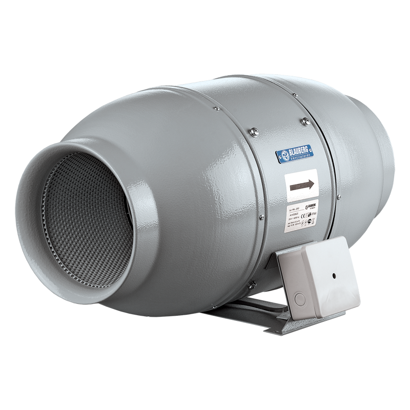 Blauberg Iso-Mix 250 G1 - Mixed-flow inline fans in sound-insulated casings