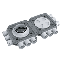 System 63 - Radial ductwork - Series Blauberg BlauFast SR 63x12 51P