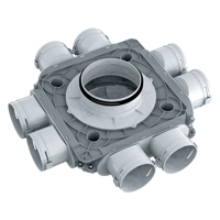 System 90 - Radial ductwork - Series Blauberg BlauFast SR 90x8 50P