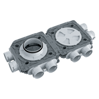 System 75 - Radial ductwork - Series Blauberg BlauFast SR 75x8 51P