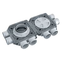 System 90 - Radial ductwork - Series Blauberg BlauFast SR 90x8 51P