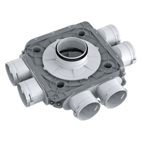 System 90 - Radial ductwork - Series Blauberg BlauFast SR 125/90x6 50P