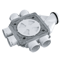 System 90 - Radial ductwork - Series Blauberg BlauFast SR 125/90x6 51P